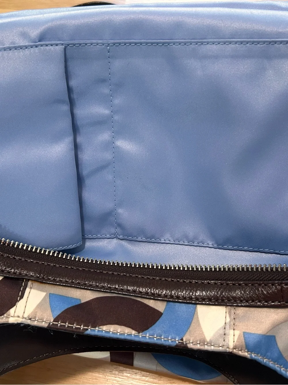 Coach Op Art Print Maggie Hobo Satin Fabric Glam Shoulder Bag Y2K